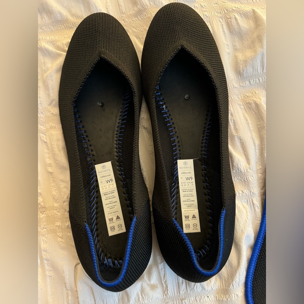 🖤 NWOT Rothy’s Black Flats Size 9 🖤 - Picture 11 of 14